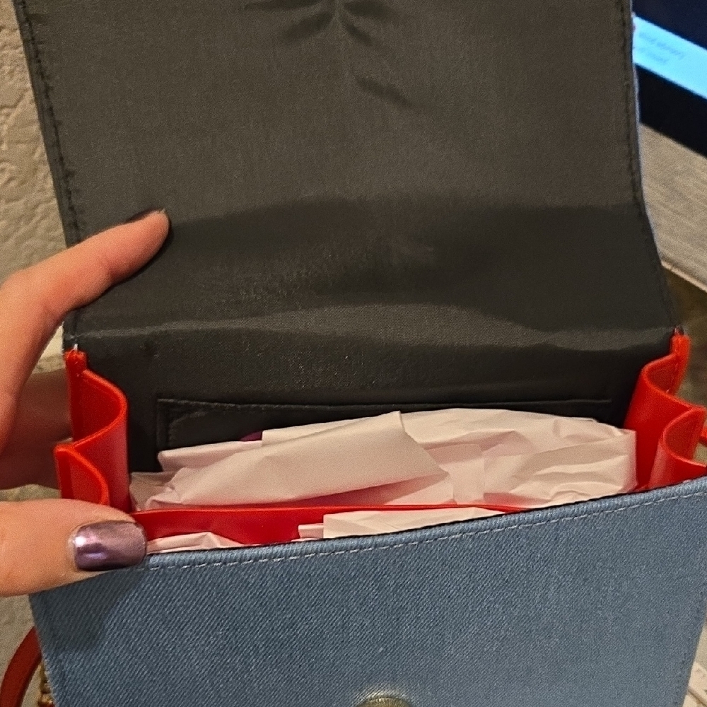 Betsey Johnson Blue and Red Mini Bag Nwt - Picture 4 of 4